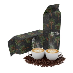 Bolsas de café con fuelle lateral, laminadas con papel de aluminio, impresión de logotipo mate personalizada para granos/polvo de café, 100g-1kg, directo de fábrica en China - Product Image 2