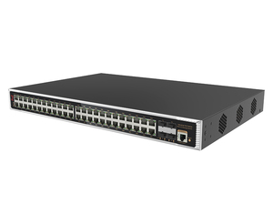 Switch PoE Gigabit géré à 48 ports avec 4 ports SFP+ 10G en uplink, qualité industrielle - Product Image 1
