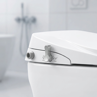 Siège de toilette intelligent en plastique PP, design ultra-mince et hygiénique, installation facile DIY, compatible avec les toilettes standard, pour une assise propre