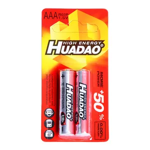 Cuanen Zinc Carbon AAA R03 UM-4 Dry Batteries for Clock 4 Pcs/Insert Card R Player NO.7 Battery