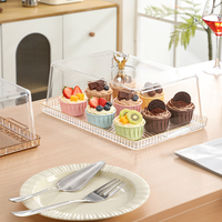 Nouvelle assiette de présentation pour pain et gâteaux 2026, idéale pour le thé de l'après-midi, les collations et les fruits, avec plateau à dessert en acrylique pour la maison