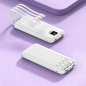 Banco de Energía Portátil de 10W, 10000MAH/20000MAH, con Cables Integrados, Pantalla LED Digital y Puertos USB Duales - Product Image 2