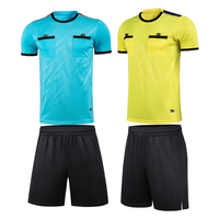 Ensemble Football uniforme professionnel personnalisé arbitre chemise Football maillot ensemble 100% Polyester arbitre uniforme sport maillot costume