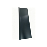 Support d'affichage à niveaux en tôle noire thermolaquée sur mesure, fabrication CNC, pliage et poinçonnage, support d'étagère métallique