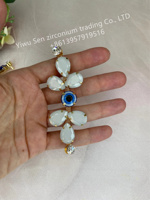 Date Lady Pantoufle Sandales Amovible Strass Evil Eye Chaussures Boucles Cristal Verre Charme Chaîne Décoratif Flip Flop En Caoutchouc