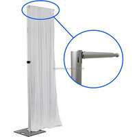 2 Soportes Profesionales Modernos y Elegantes de Aluminio para Telones de Fondo, de 10 a 18 Pulgadas, Kit de Soportes de Tubo para Telones de Fondo con Marco Doble