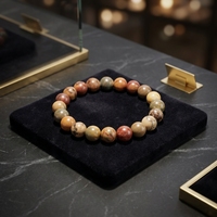 Gelang Manik Alami 8mm Batu Tiger Eye Amethyst Rose Quartz Perhiasan Kristal Buatan Tangan Grosir untuk Wanita Set Hadiah