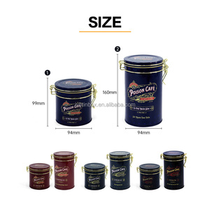 JYB - Lata <span class=keywords><strong>de</strong></span> Almacenamiento <span class=keywords><strong>de</strong></span> Café/Té con Tapa Hermética y Logotipo Personalizado Disponible, Recipiente <span class=keywords><strong>de</strong></span> Metal Seguro para Alimentos, Contenedor <span class=keywords><strong>de</strong></span> Hojalata Resistente - Product Image 2