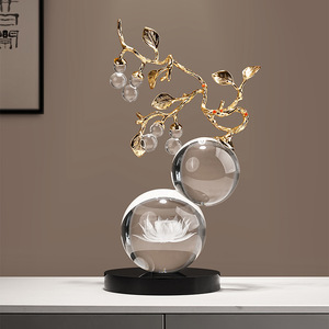 Đồ trang trí bầu pha lê cao cấp cho trang trí nhà sang trọng mang lại sự thịnh vượng thịnh vượng cho phòng khách Tủ rượu văn phòng tân gia - Product Image 3