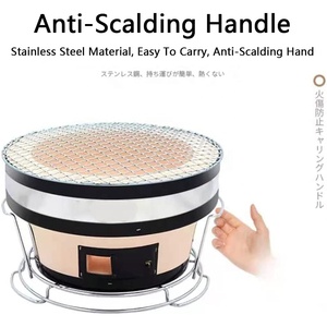 Bếp Nướng Cacbon Để Bàn Tròn Bếp Than Nướng Di Động Bếp Nướng BBQ <span class=keywords><strong>Hibachi</strong></span> Yakitori Nhật Bản - Product Image 2