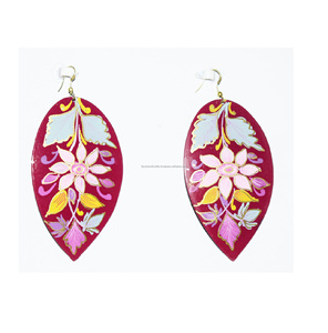 Joyería étnica al por mayor para mujer, diseño africano, pendientes pintados a mano, regalos, joyería de moda. - Product Image 2