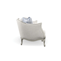 Ensemble de canapés et chaises longues de luxe européens modernes en bois massif pour salon, chambre, villa, hôtel – Design accueillant