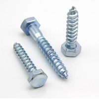 Vis à bois plaquées Zinc et au carbone, 200 pièces, 200mm, acier au carbone, raccords en vrac, norme Din, M6