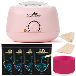 Calentador de Cera Dura Natural Lifestance, Capacidad de 500cc, para Depilación Brasileña en Salón, Manos, Pies, Cuerpo y Rostro, Sin Dolor - Product Image 1