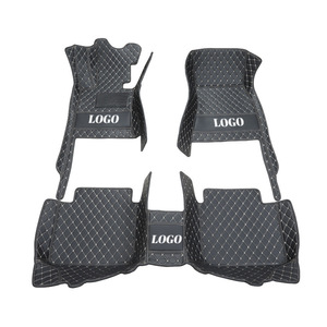 Alfombrillas de Coche Muchkey Personalizadas de 3 y 4 Piezas con Logotipo Personalizado, Doble Costura, Alfombrillas de Cuero de Lujo para Coche, Alfombrillas 3D 5D - Product Image 1