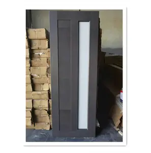 Puerta pivotante de vidrio de PVC insonorizado para uso en baños de alta calidad