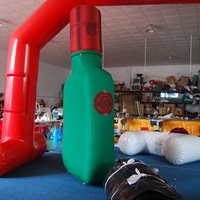 Bouteille de liqueur géante gonflable personnalisée KeepFuns - Accessoire publicitaire pour l'industrie de l'alcool, événement de promotion de bar, décoration