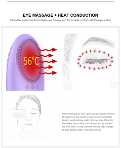 Cepillo de Limpieza Facial Eléctrico de 360 Grados, Kit de Cepillo Facial Multifunción con Función de Masaje, Material de Silicona, Batería - Product Image 4