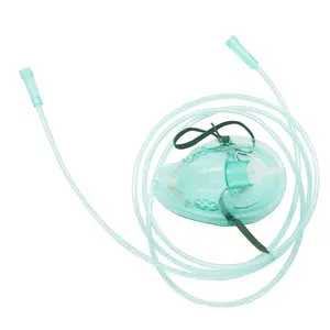 ISO Approved Medical PVC disposable oxygen fa mask with tubing