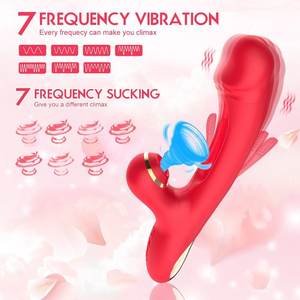 Vibromasseur de lapin puissant pour les femmes adultes sexe Clitoris G-Spot massant gode jouets vibrants vaginaux pour les femmes - Product Image 3