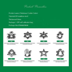 Emporte-pièce <span class=keywords><strong>en</strong></span> acier inoxydable pour biscuits <span class=keywords><strong>de</strong></span> Noël, forme <span class=keywords><strong>de</strong></span> dessin animé, outil à biscuits irrégulier, <span class=keywords><strong>bonhomme</strong></span> <span class=keywords><strong>de</strong></span> neige, pain d'épices, moule à gâteau - Product Image 3