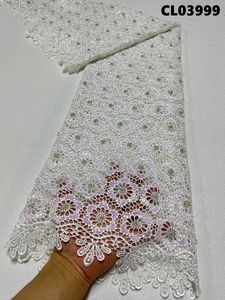 Nouvelle conception 2024 Tissu de dentelle africaine Nylon Polyester Spandex Dentelles Tissus pour femmes - Product Image 6