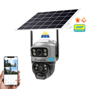 Cámara solar JOAREON 4G V380PRO para exteriores, tarjeta SIM, <span class=keywords><strong>circuito</strong></span> <span class=keywords><strong>cerrado</strong></span> solar, <span class=keywords><strong>TV</strong></span>, cámara PTZ, 2K, seguridad solar inalámbrica - Product Image 1