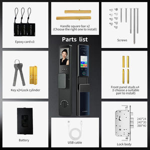 Cardoria akıllı yüz tanıma akıllı kapı kilidi Palmprint parmak izi tam otomatik akıllı kilit - Product Image 3