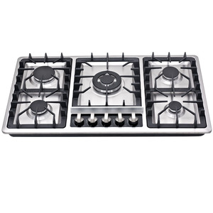 Kitchen <strong>Gas</strong> Stove with 5 Stainless Steel Burners Built in Design Includes Burner <strong>Covers</strong> and Safety Protection Device - Product Image 3