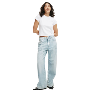 <span class=keywords><strong>T</strong></span>-<span class=keywords><strong>shirt</strong></span> in cotone bianco con Logo personalizzato per donne canotte bianche magliette per bambini magliette Casual estive - Product Image 2