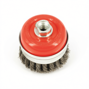 Brosse à fil d'acier torsadée M14 8500 Giri Min pour meuleuse d'angle - Product Image 2