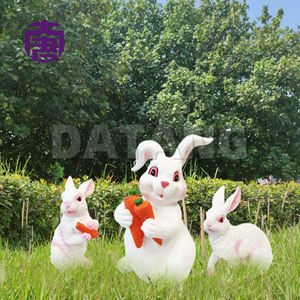 Glow Bunny Ornament Resin Animated Garden Accent Pieces For Landscape Wedding & Home Decor Ip65 Rating - Product Image 6