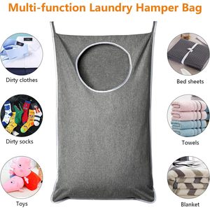 XL Hanging <b>Laundry</b> <b>Hamper</b> Bag, Extra Large Tear-resistance Door <b>Hamper</b> with Hooks for Dirty Clothes - Product Image 6