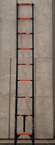Échelle télescopique en acier à prix avantageux, nouvelle, de 2,7 m à 6,3 m, avec conception pliable, haute qualité, capacité de charge maximale de 150 kg. - Product Image 3