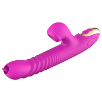 Vibrador Sexual para Mujeres, Vibrador con Succión, Dildo que se Adapta Perfectamente a los Contornos del Cuerpo, Estimula las Áreas Sensibles Clave