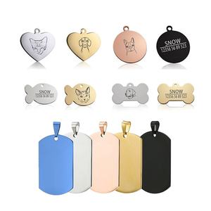 <b>Custom</b> High Quality Blank Pet Necklace <b>Tags</b> Engraved Collar ID <b>Dog</b> <b>Tag</b> - Product Image 2