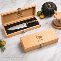 Caja para Cuchillos de Madera de Fresno Natural, Construcción con Juntas Dentadas, Embalaje con Inserto de Espuma, Almacenamiento de Cuchillos de Chef al por Mayor, Proveedor OEM