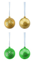 Décorations de Noël Boule de Noël BT Haut-parleur sans fil Mini Portable Maison Vacances Pendentif Cadeau Haut-parleurs