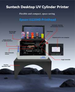 Hình trụ nhiệt Mug UV máy in phun máy nhựa Chai Thủy Tinh 360 ROTARY độ xi lanh UV Ink cup máy in cho chai - Product Image 6