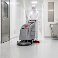 Nettoyeuse-sécheuse électrique autoportée CleanHorse X1 pour gares, 530 mm, pour espaces publics, 24 V 85 Ah