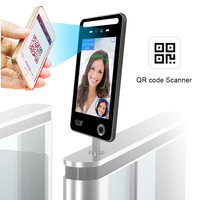 Sistema de Control de Acceso con Reconocimiento Facial y Huella Digital, WiFi, Resistente al Agua IP65, Pantalla de 8 Pulgadas, IA