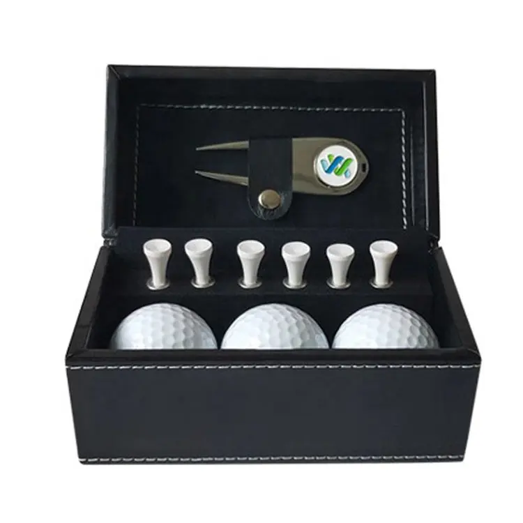 Aangepaste Golfbal Divot En Handdoek Geschenkdoos Bulk Golf Tee Bal Set