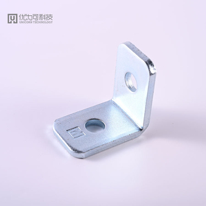 Supports fixes électro-galvanisés à 2 trous à angle droit en forme de L de vente chaude - Product Image 2