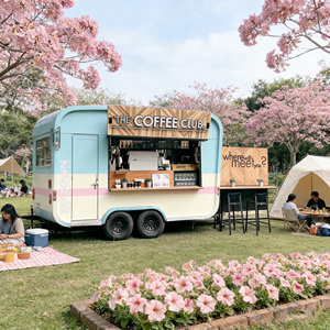 Customized Color Food Service Cart Fast Food <b>Trailer</b> Mobile Food Truck Creative Design Factory-Direct Sales - Product Image 1