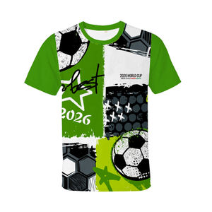 Maillots de football respirants à séchage rapide, uniformes de sport, maillots de foot personnalisés, t-shirts en polyester et coton, antibactériens, imperméables, col en V - Product Image 4