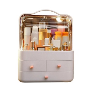 Boîte de rangement en plastique pour maquillage, pinceaux, rouges à lèvres, masques, boîte de rangement en acrylique pour cosmétiques, boîte de rangement pour bijoux, organisateur de maquillage - Product Image 1