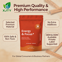 Complément Énergétique et de Concentration Naturel XJTY pour Adultes - Vitamine B + L-Théanine + Caféine Naturelle