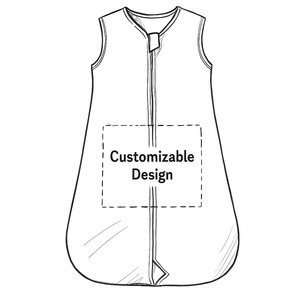 Saco de Dormir Tipo Manta Personalizado, Sin Mangas, con Cierre, para Bebés Recién Nacidos de 0 a 12 <span class=keywords><strong>Meses</strong></span>, Gran Venta - Product Image 2