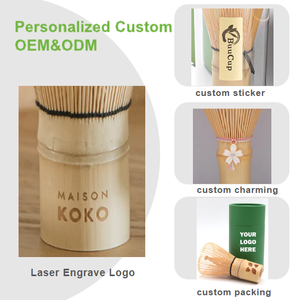 Custom Logo Bamboo Matcha Tea <strong>Whisk</strong> Traditional <strong>Bambu</strong> Chasen 100 Prongs Tines Matcha <strong>Whisk</strong> for Coffee &amp; Tea Accessories - Product Image 2