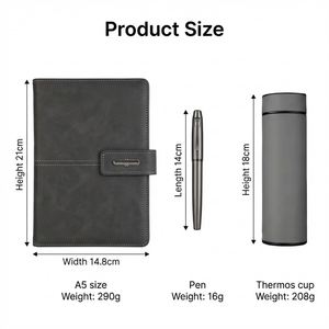 Set de Regalo Corporativo de Lujo con Logotipo Personalizado, Venta al Por Mayor, Cuaderno A5, Bolígrafo, Botella de Agua Aislada, para Clientes, Empleados, Regalos Empresariales - Product Image 3